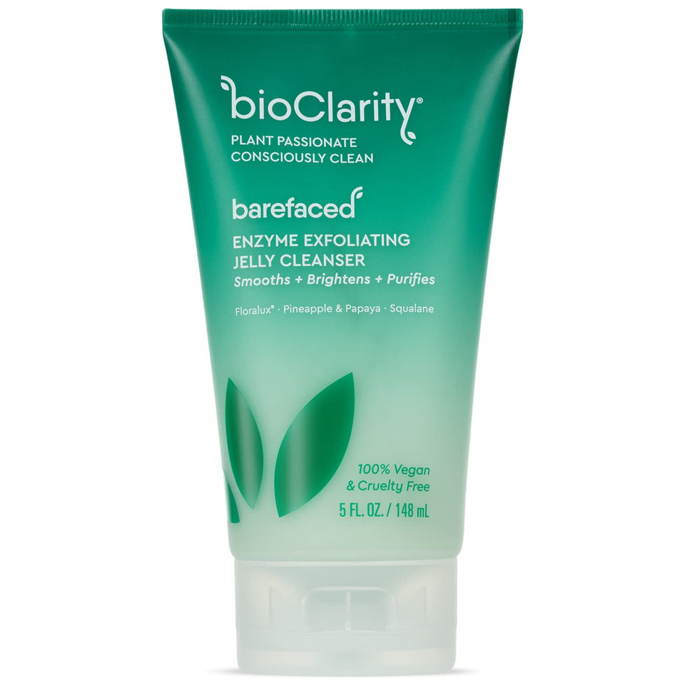 BioClarity Exfoliating Jelly Cleanser bottle for a gentle daily cleanse.