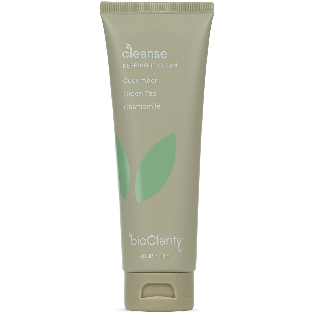 BioClarity Face Cleanser bottle with pump for gentle daily cleansing.