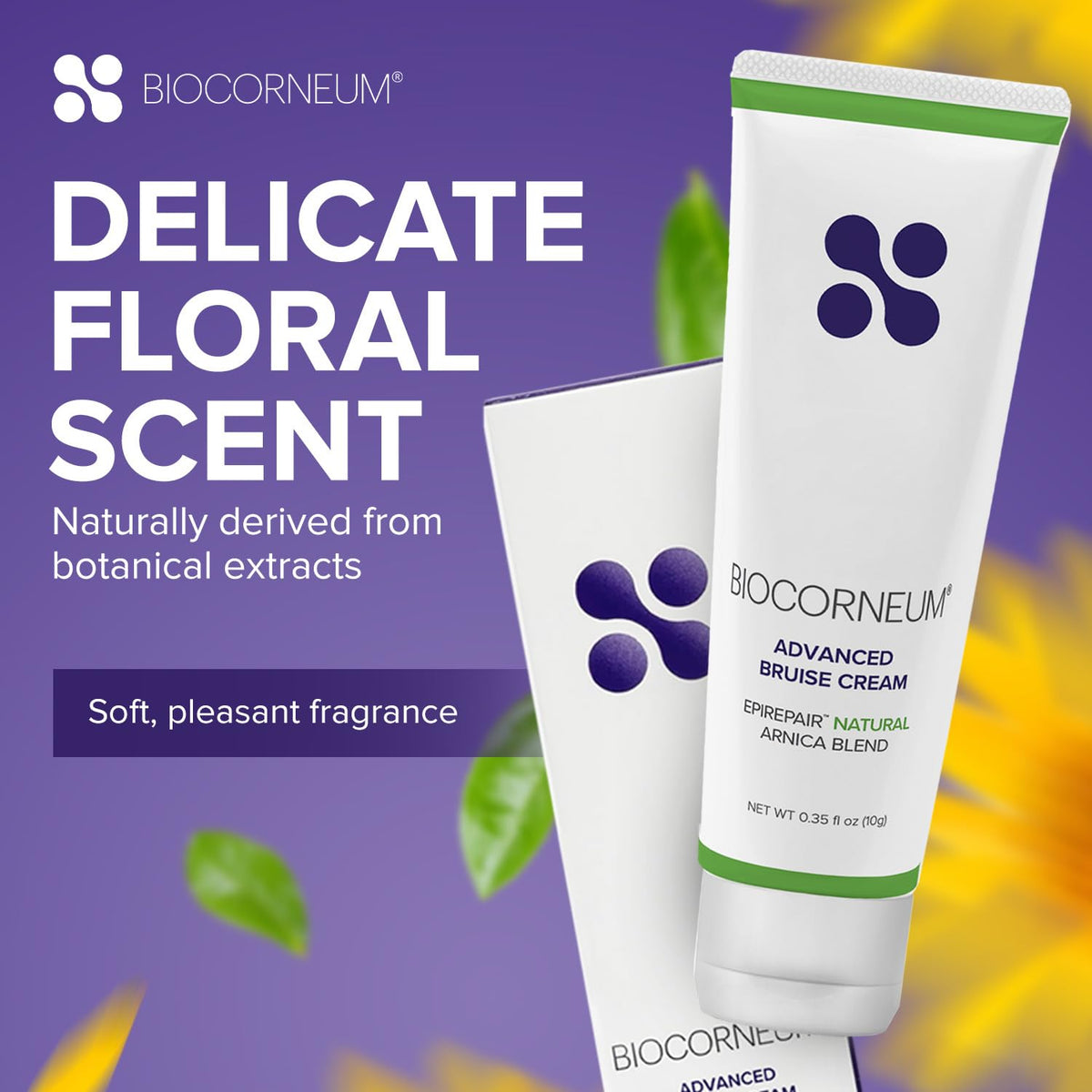 BIOCORNEUM packaging on shelf display emphasizes compact 1oz size for travel.