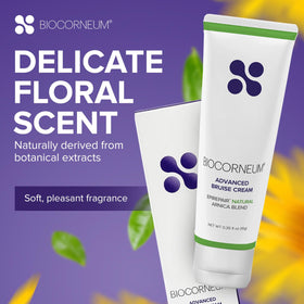 BIOCORNEUM packaging on shelf display emphasizes compact 1oz size for travel.