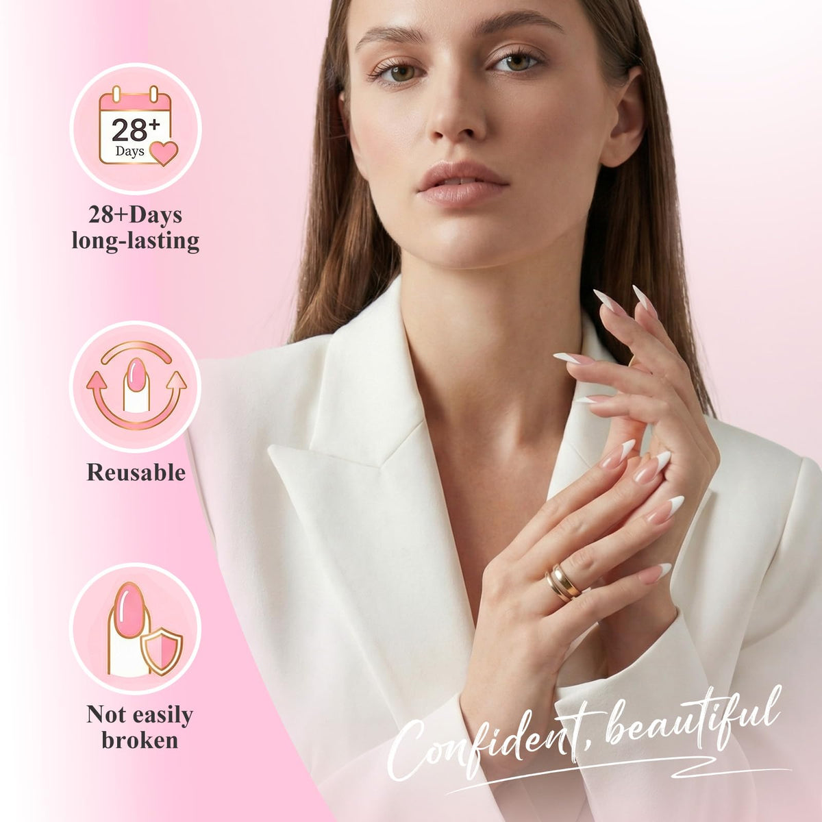 Bioday nail kit included tools ready for easy at-home application.
