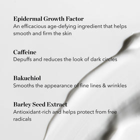 BIOEFFECT EGF Power Eye Cream caffeine helps calm puffiness and refresh micro-circulation around eyes.