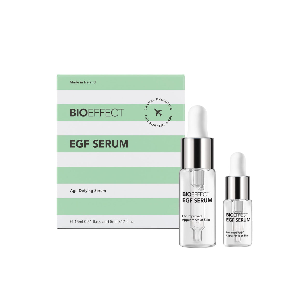 BIOEFFECT EGF Serum bottle close-up highlighting premium packaging for daily hydration