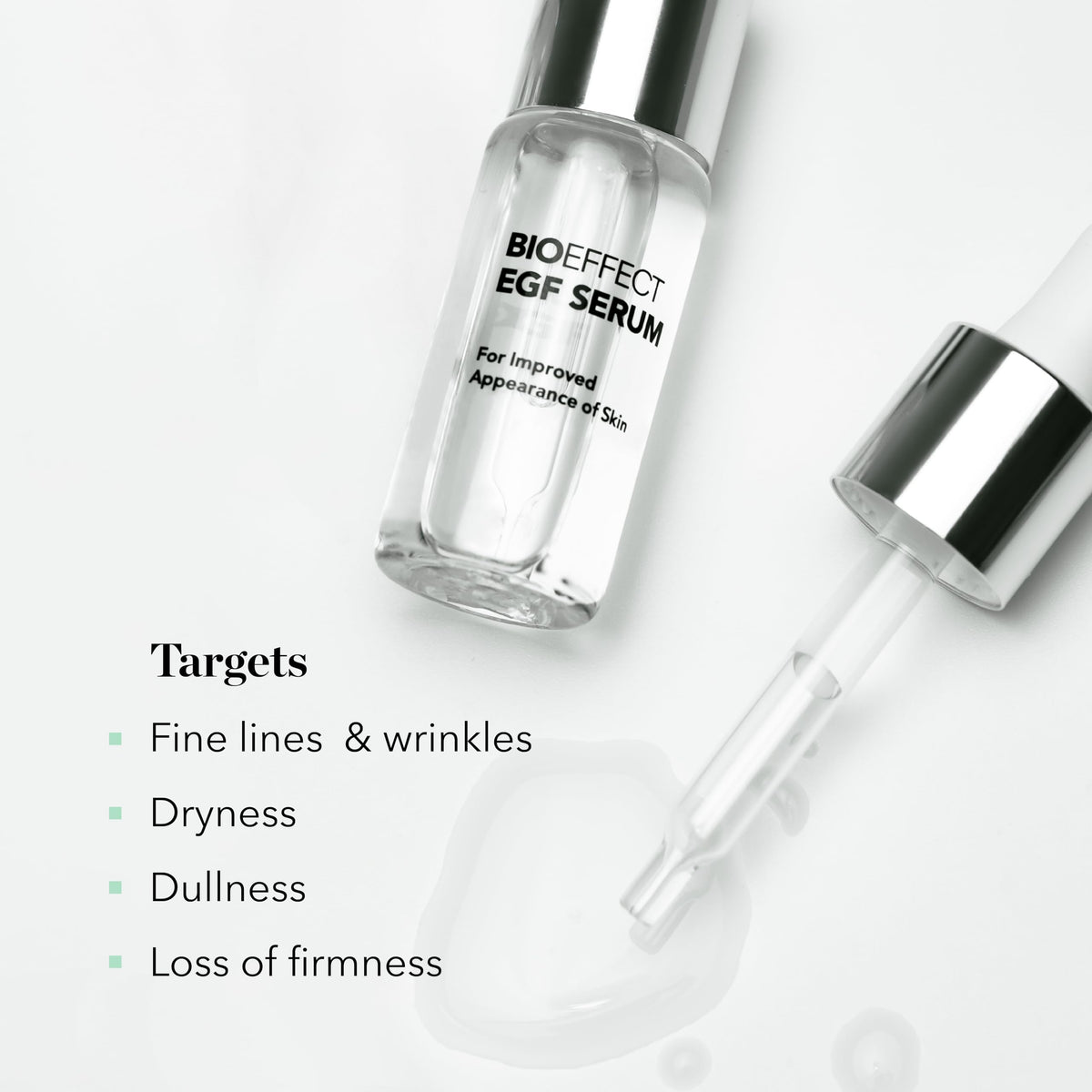 BIOEFFECT EGF Serum packaging 20ml highlights compact, travel-friendly size