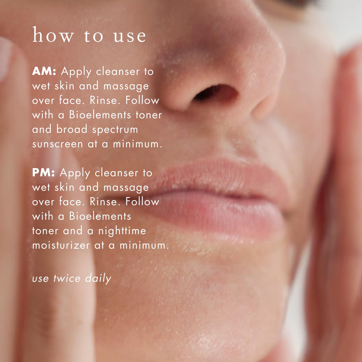 Lavender and citrus aroma from Bioelements Decongestant Cleanser.