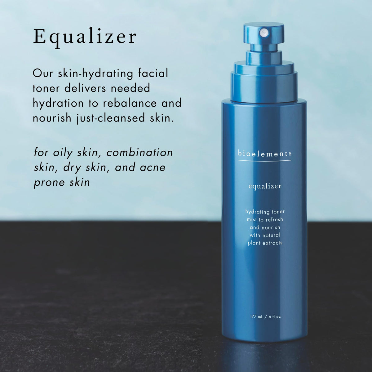 Bioelements Equalizer close-up label highlighting vegan and gluten-free formula