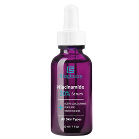 Bioglossy Serum non-greasy finish shown on skin surface