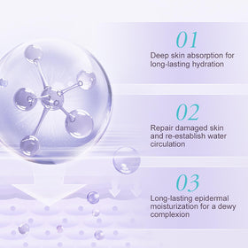 Bioglossy serum closeup showing clear texture ready for layering.