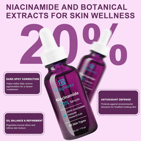 Bioglossy serum texture closeup shows lightweight, fast-absorbing finish suitable for all skin types