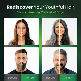 BIOGREEN ROOTS applying dye to dry hair for quick color