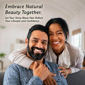 BIOGREEN ROOTS finished natural black hair shine
