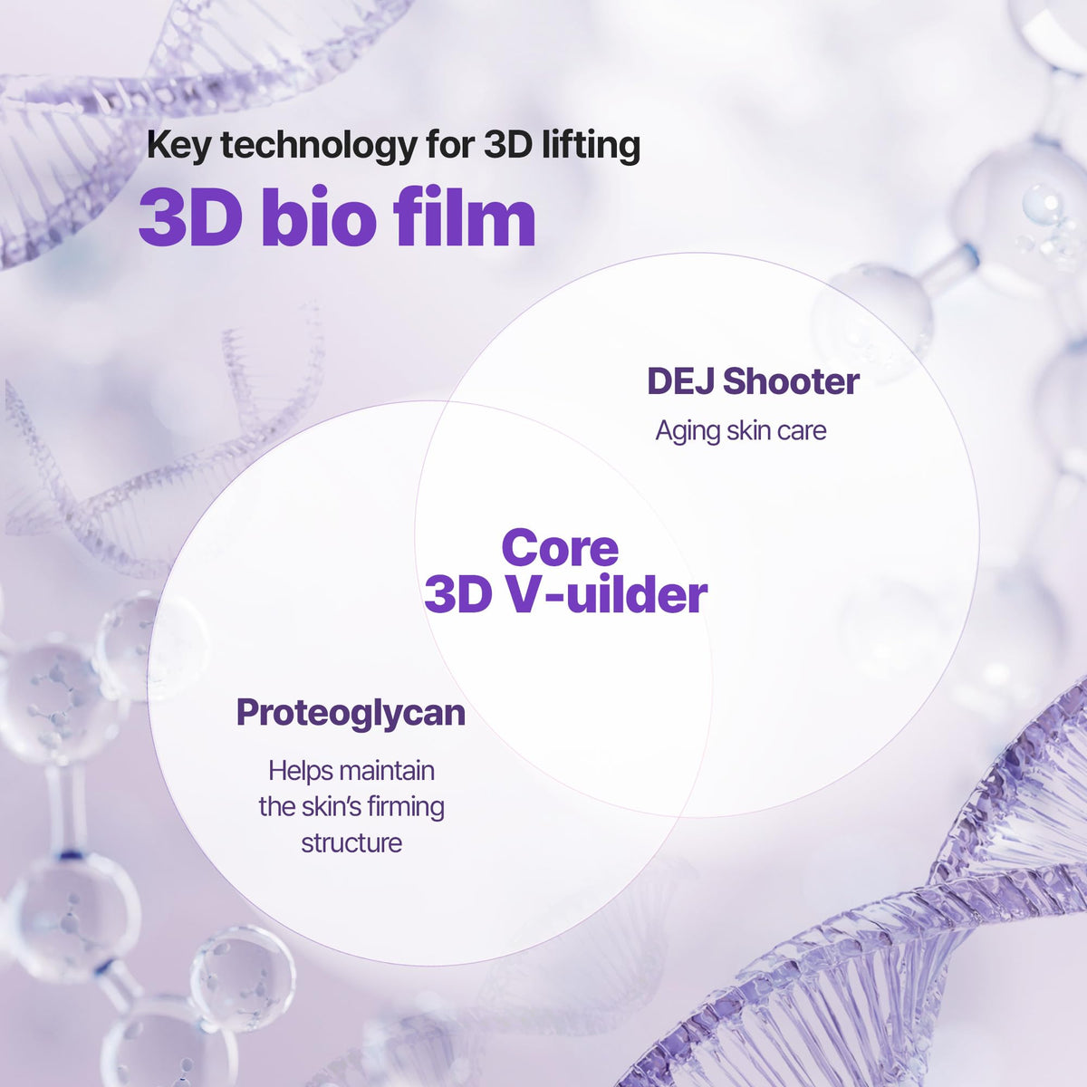 BIOHEAL BOH Probioderm 3D Lifting Emulsion application shows lifted contour