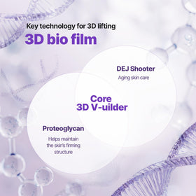 BIOHEAL BOH Probioderm 3D Lifting Emulsion application shows lifted contour