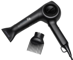 Bio Ionic 10X Ultralight dryer with concentrator nozzle for precise salon-style results at home