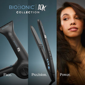 Professional attachments included for smoothing or defining curls