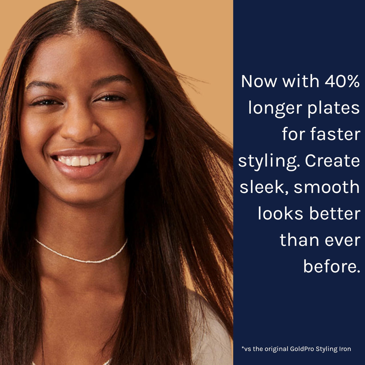 Long 9-foot swivel cord enabling easy maneuvering during styling sessions.