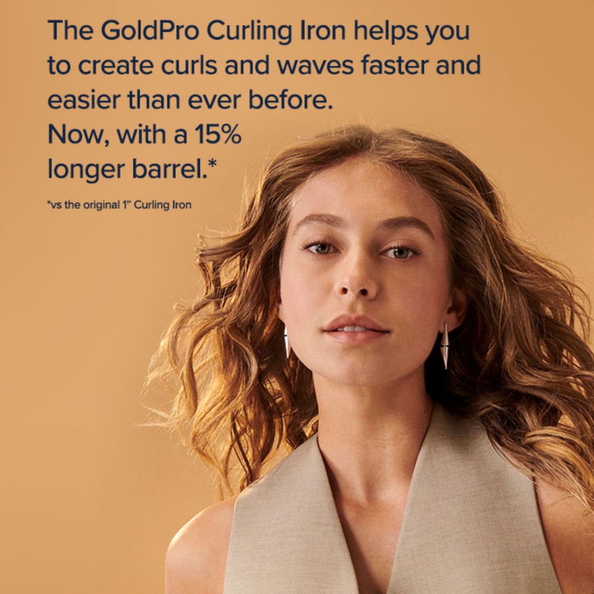 Bio Ionic GoldPro digital temperature control blue showcases precise heat settings.