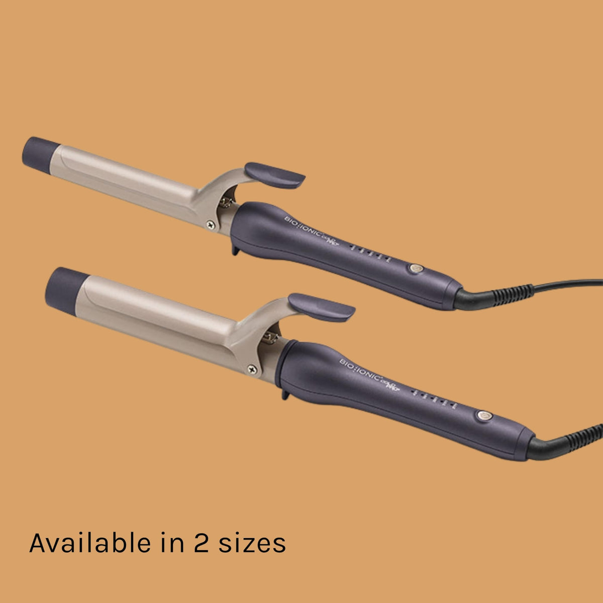 Bio Ionic GoldPro ergonomic handle blue emphasizes comfortable styling during longer sessions.