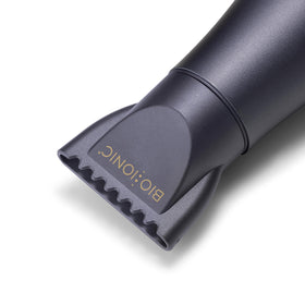BIO IONIC GoldPro blue compact design aids quick styling on busy mornings.