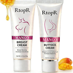 BIOKUSY Breast Cream Pack showing dual-action lift concept for fuller curves