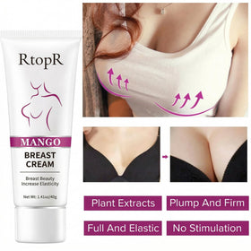 BIOKUSY Mango Breast Cream texture close-up for smooth nourishment