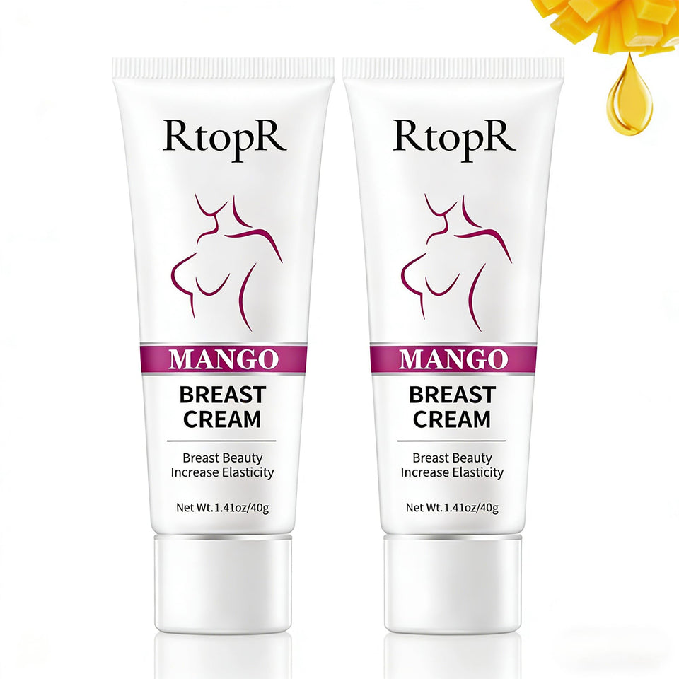 BIOKUSY breast enhancement cream pack highlights natural formula for firmer contours