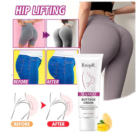BIOKUSY Buttock Cream application demonstrating targeted firming on skin