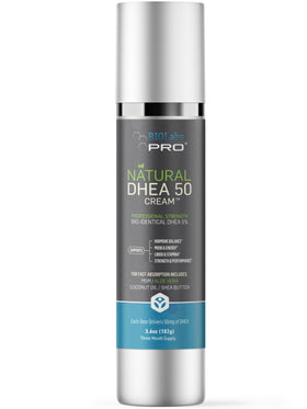BIOLABS PRO DHEA Cream bottle cap highlighting premium packaging for daily use.
