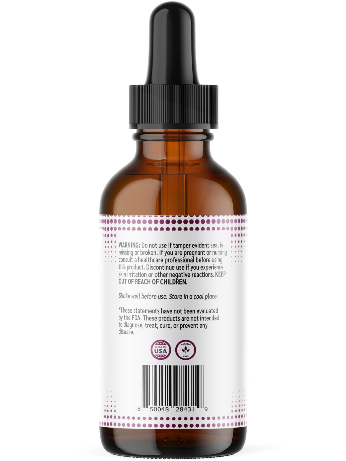 Dab of Est MAXX Oil on palm showing easy daily drops
