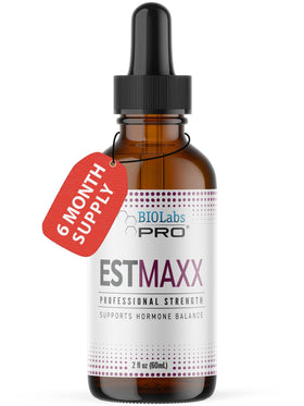BIOLABS PRO Estri Oil bottle with dropper for precise topical dosing.