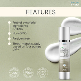 BIOLABS PRO Pregnenolone Cream silky texture on skin for nourishment