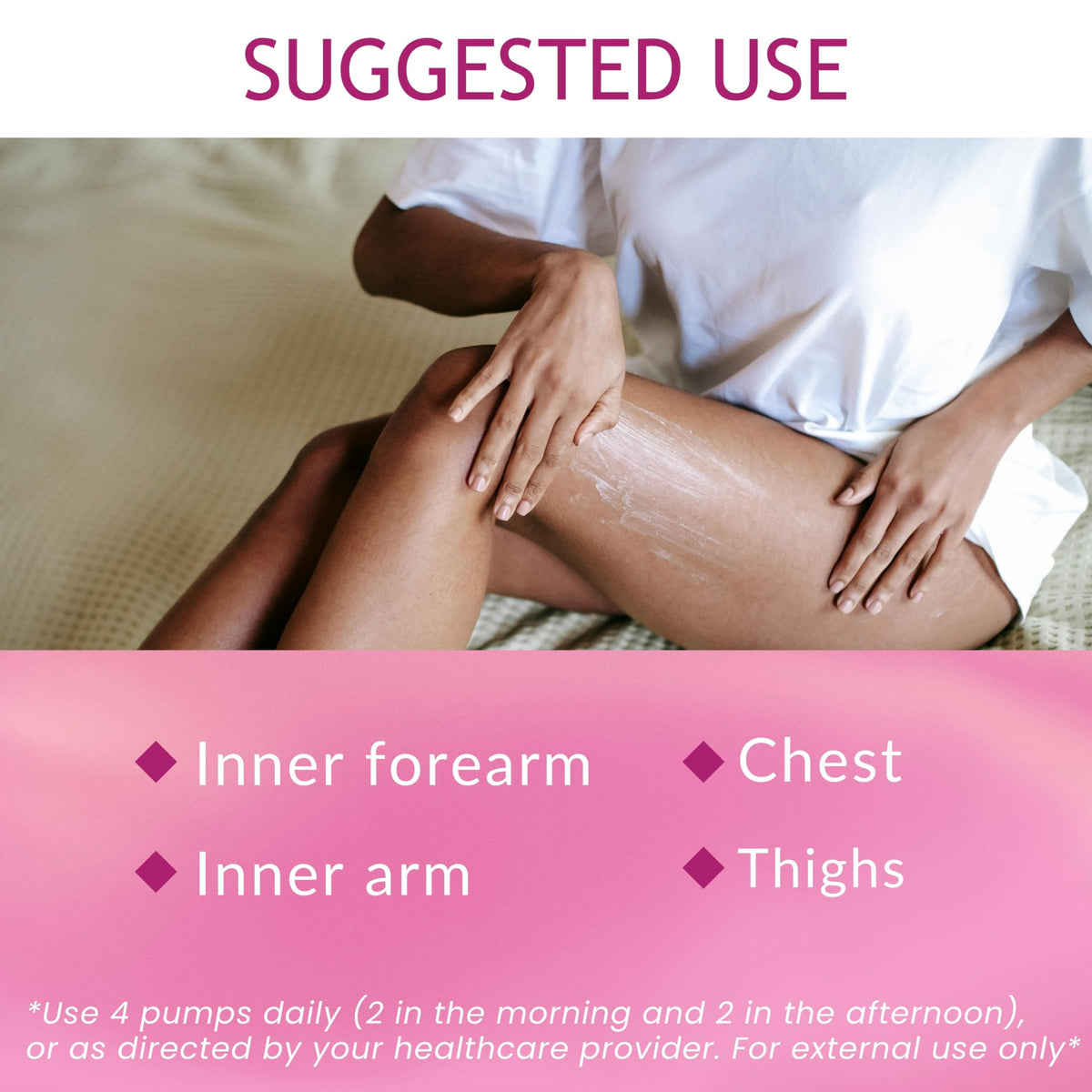 BIOLABS PRO UltraSpa application gesture illustrating easy daily skincare routine.