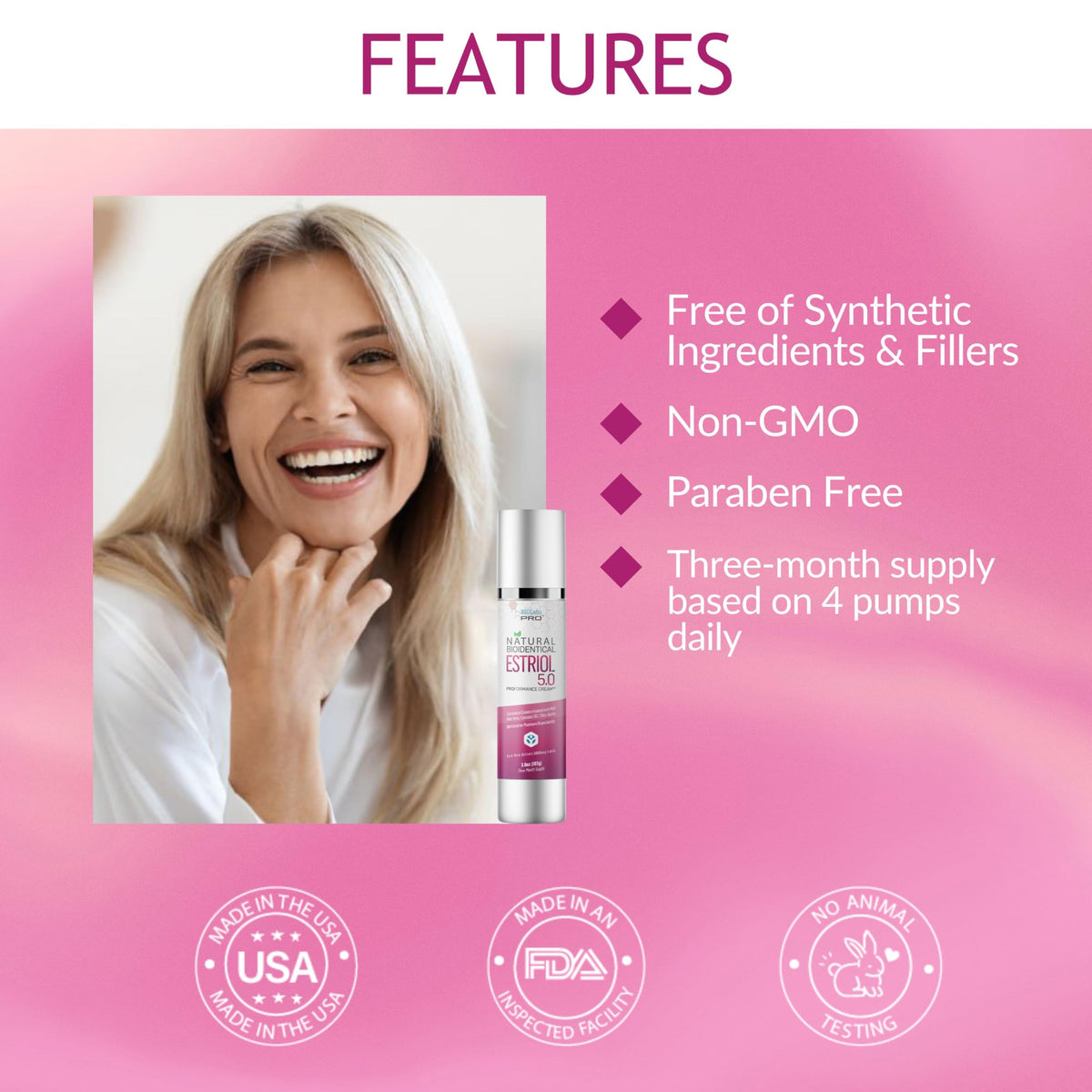BIOLABS PRO UltraSpa texture close-up showing creamy consistency for daily use.