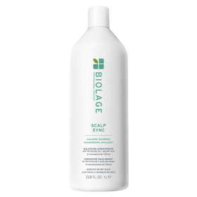 Biolage Scalp Sync Calming Shampoo bottle delivering lightweight hydration for dry scalp