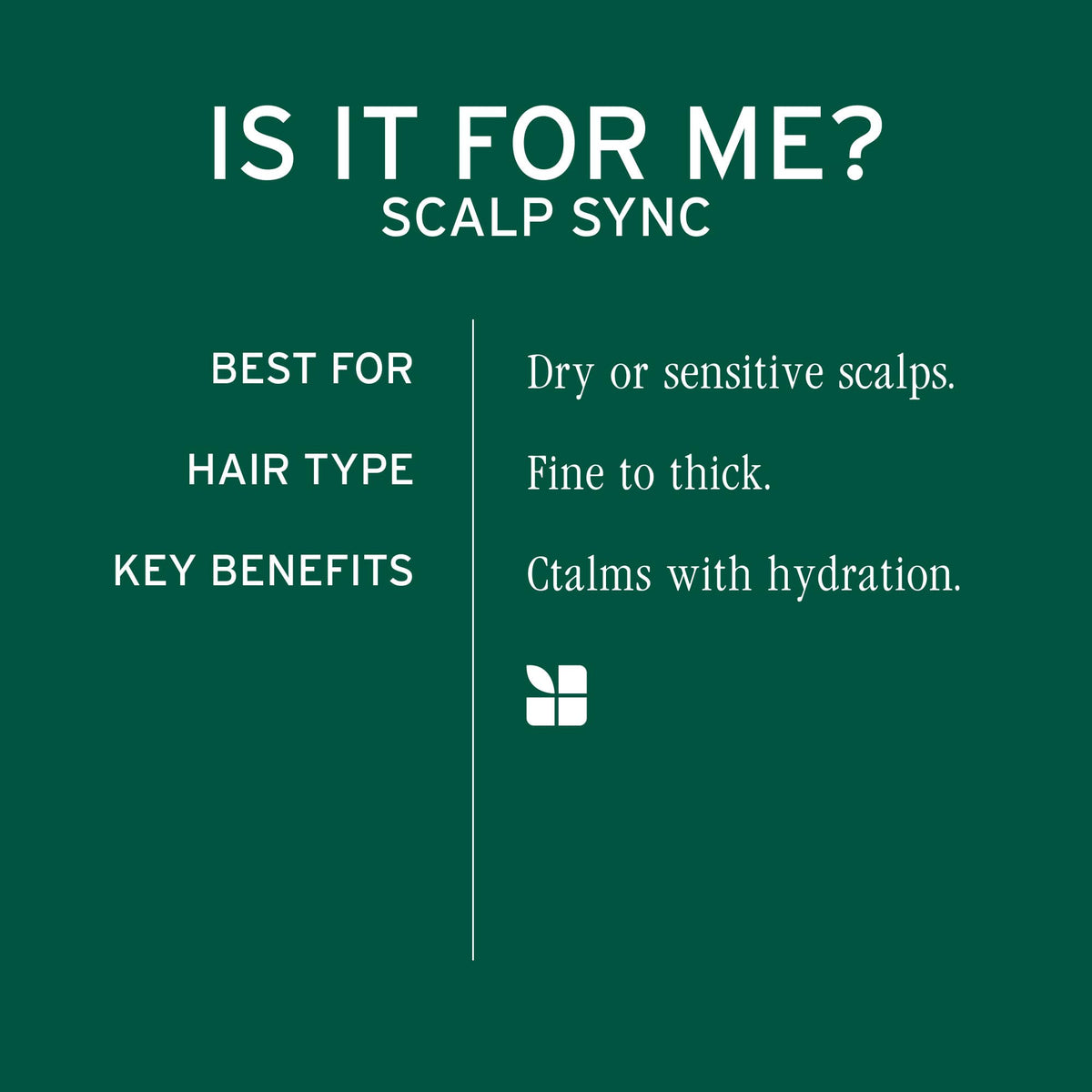 Biolage Scalp Sync Calming Shampoo bottle dispensing gentle cleanse
