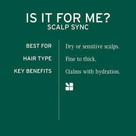 Biolage Scalp Sync Calming Shampoo bottle dispensing gentle cleanse