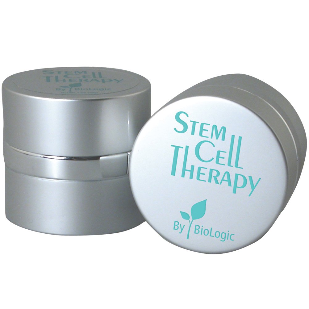 Biologic Solutions Stem Cell Therapy Cream jar suggests smoother, firmer skin with regular use.