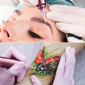 BIOMASER PINKY PRO petals system stabilizes needle movement during pigment application