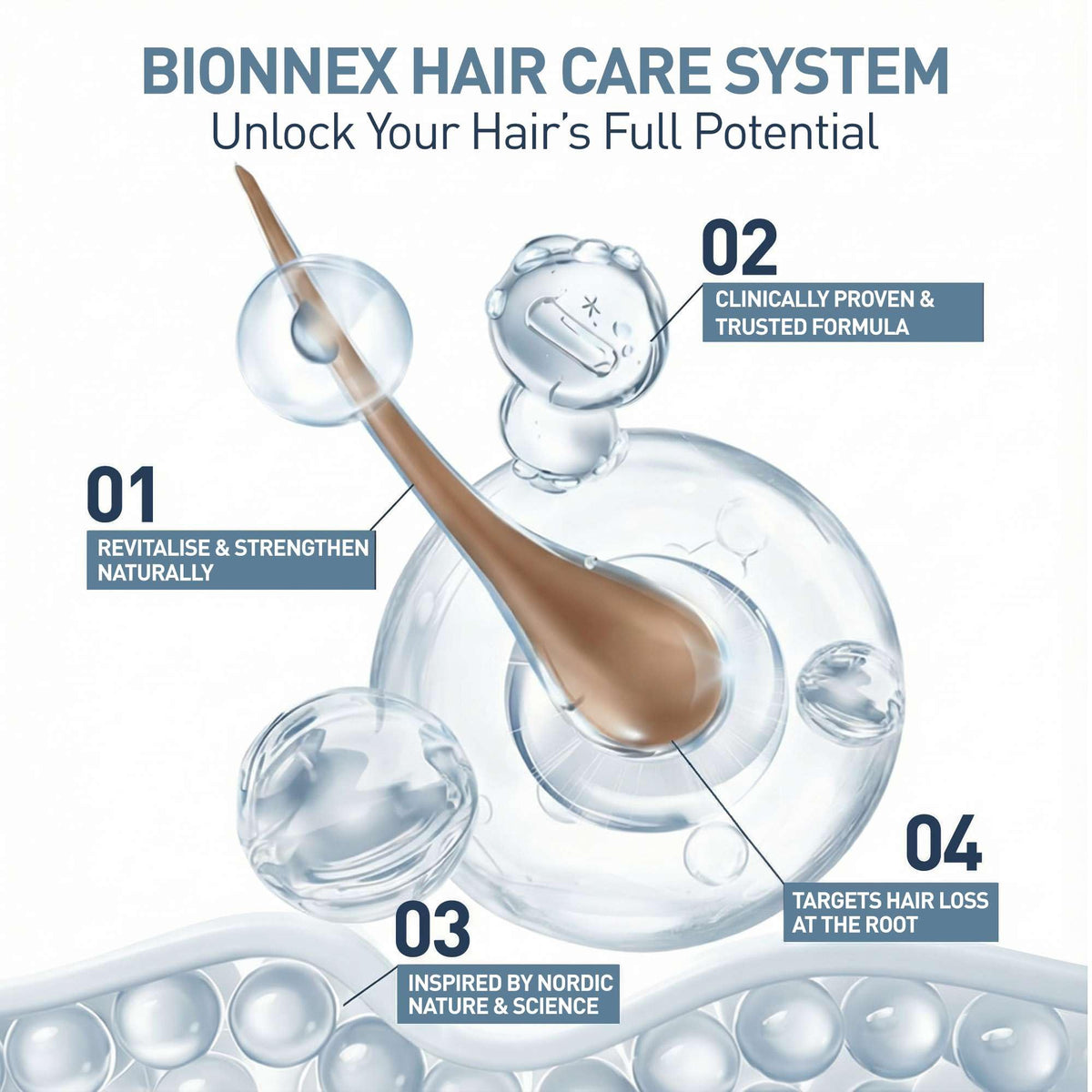 Bionnex Organica lather ready to cleanse and refresh the scalp.