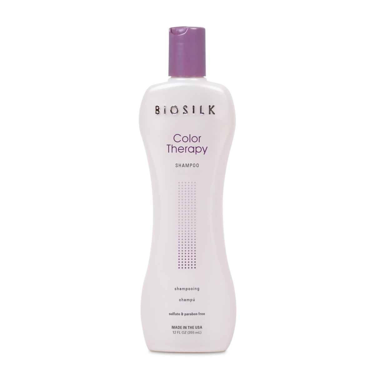 BioSilk Color Therapy Shampoo bottle for color-safe cleansing.