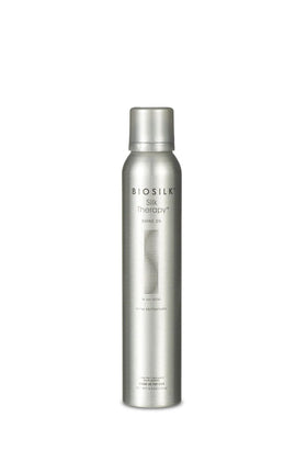 BioSilk Shine On Spray applied to hair for smooth styling