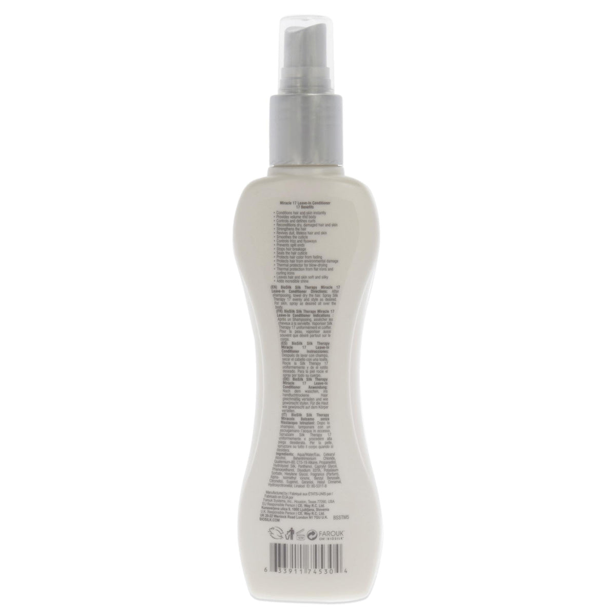 BioSilk Silk Therapy 17 Miracle Leave-In hair glow after use, detangles and nourishes.