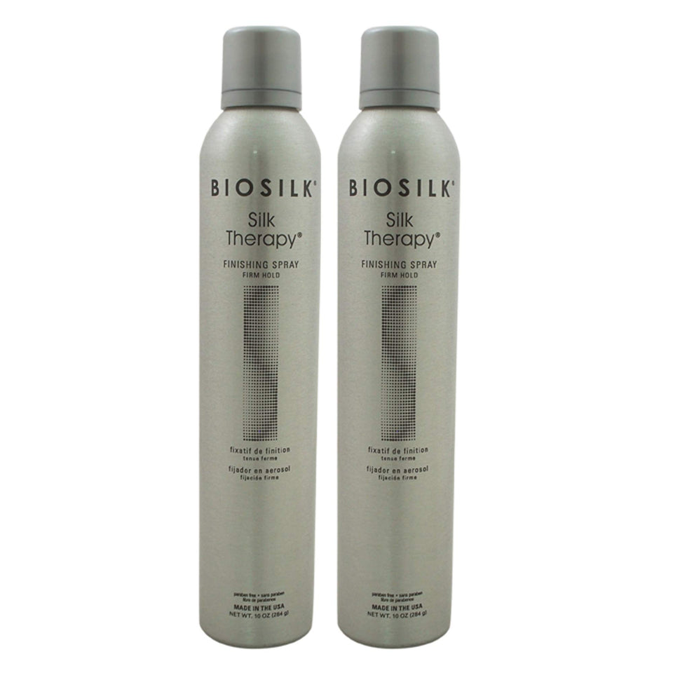 BioSilk Silk Therapy Finishing Spray – firm hold spray for long-lasting styles.