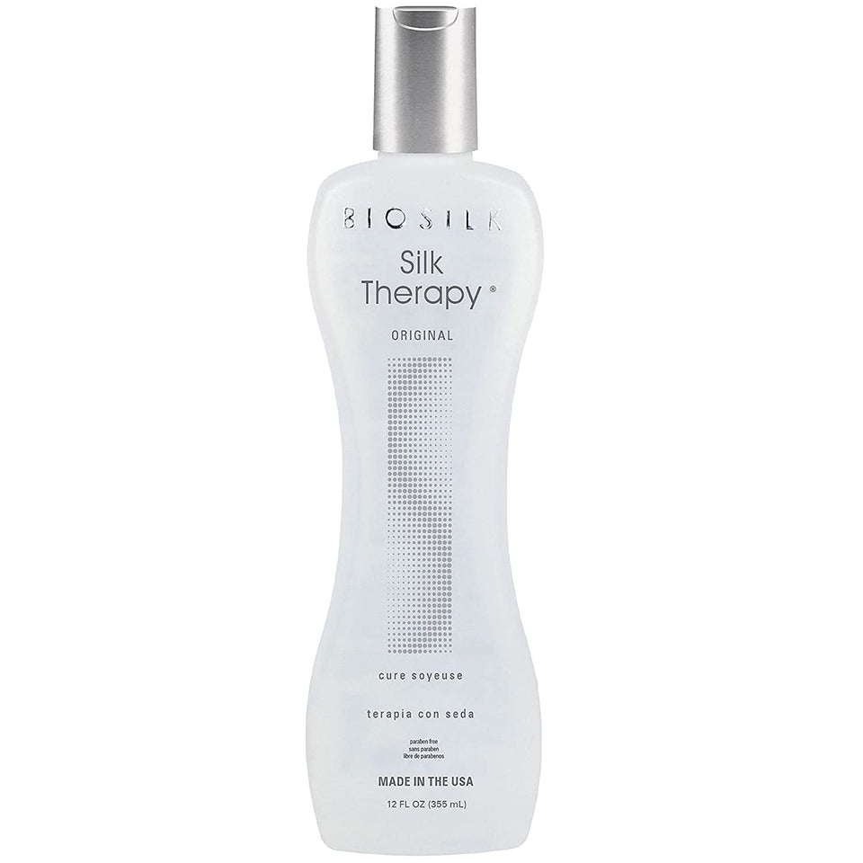 BioSilk Silk Therapy Original bottle for weightless leave-in conditioning and smooth hair