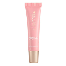 BIOSSANCE Pro-Peptide Lip Perfector with glossy finish boosts shine and hydration for daily wear.