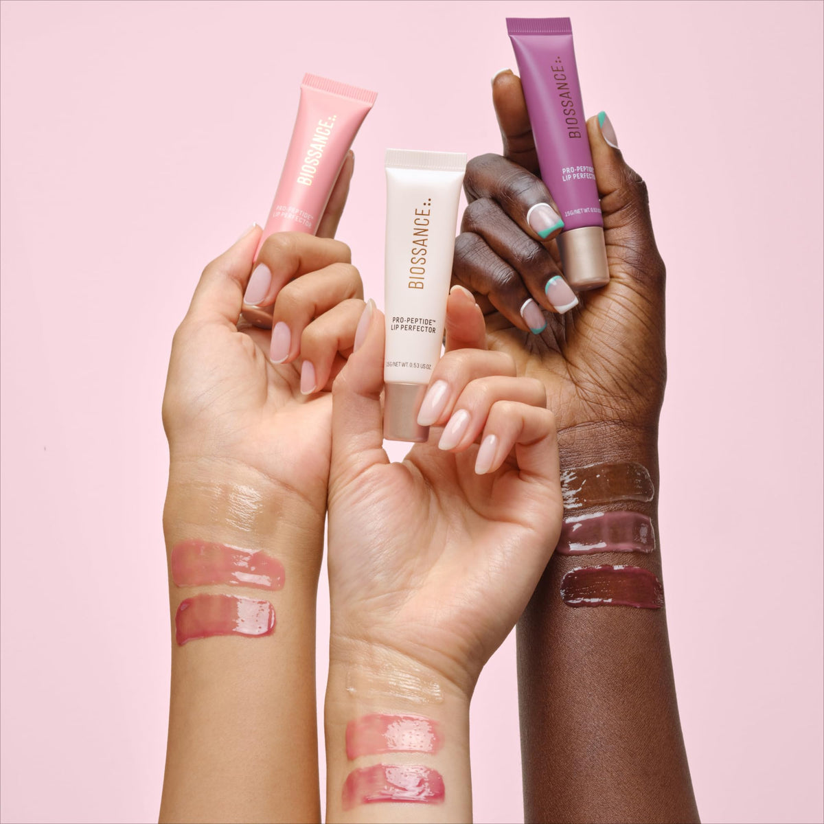 BIOSSANCE Pro-Peptide Lip Perfector natural-color-enhancement complements your lips' natural tint.