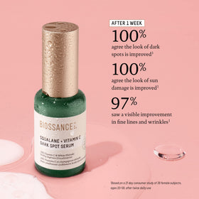 BIOSSANCE serum ingredient spotlight on white shiitake mushroom extract.