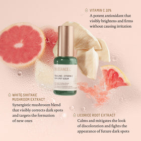 Texture close-up of BIOSSANCE serum illustrating rapid absorption and hydration.