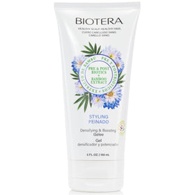 Biotera Densifying Gelee bottle close-up highlighting lightweight, volumizing styling for fine hair.