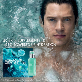 Biotherm Aquapower Advanced Gel jar closeup highlighting breathable texture